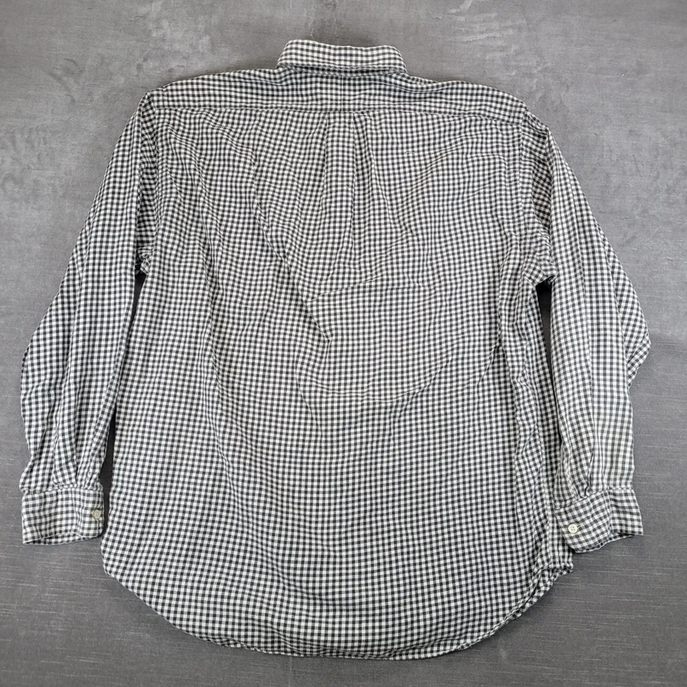 Polo Ralph Lauren Blake Mens Large Black White Gingham Check Button Down Shirt‎